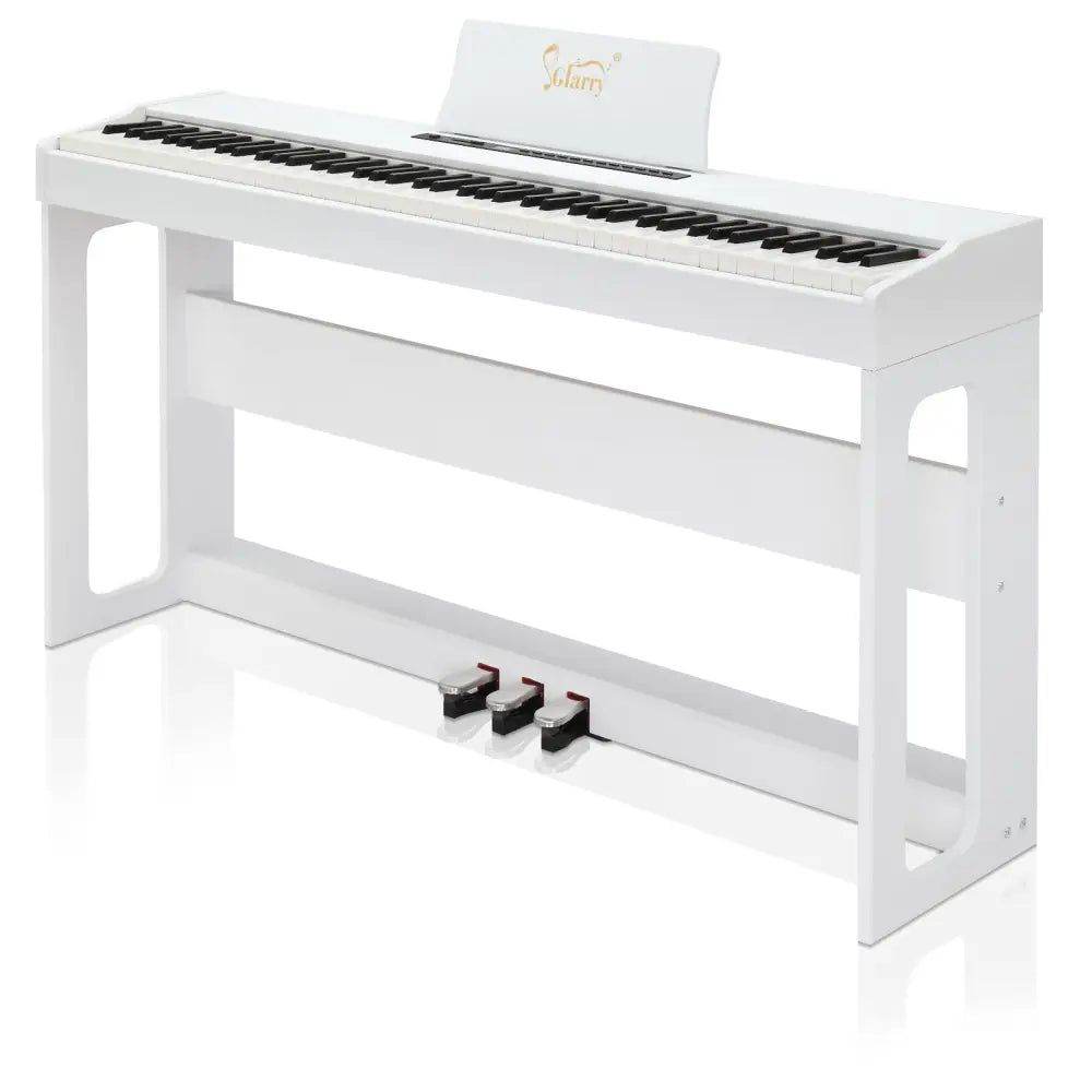 Glarry Digital Piano 88 Keys - Elegant White Keyboard