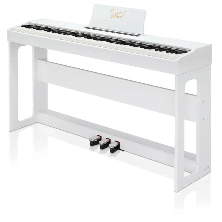 Glarry Digital Piano 88 Keys - Elegant White Keyboard