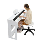 Glarry Digital Piano 88 Keys - Elegant White Keyboard