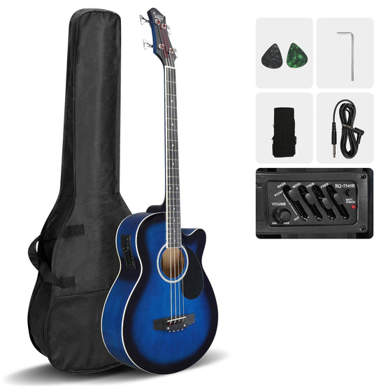 mlnshops EQ-7545R Acoustic Bass for Beginners - Electric Default Title