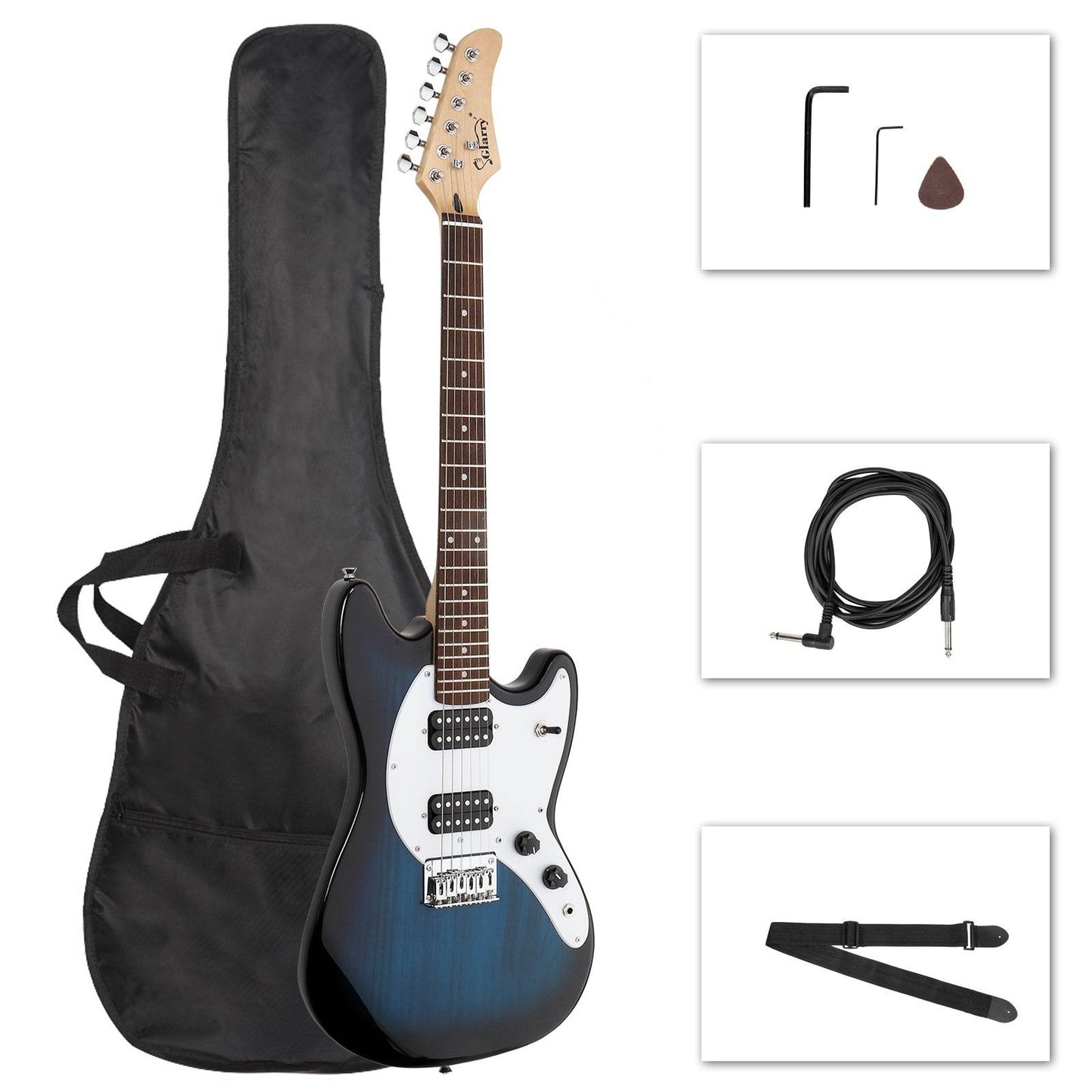 mlnshops full size electric guitar for beginners starter kit Default Title