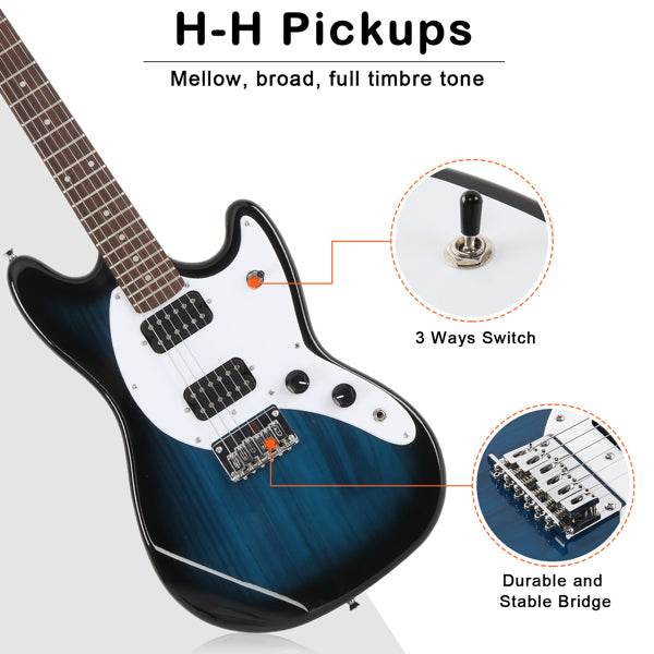 mlnshops full size electric guitar for beginners starter kit