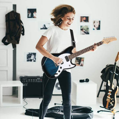 mlnshops full size electric guitar for beginners starter kit