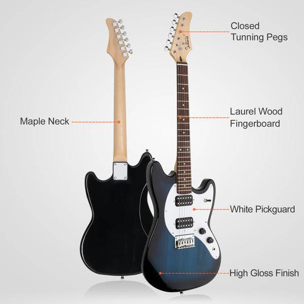 mlnshops full size electric guitar for beginners starter kit