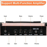 Glarry GB-20 Natural Amplifier Electric Bass Guitar Amp