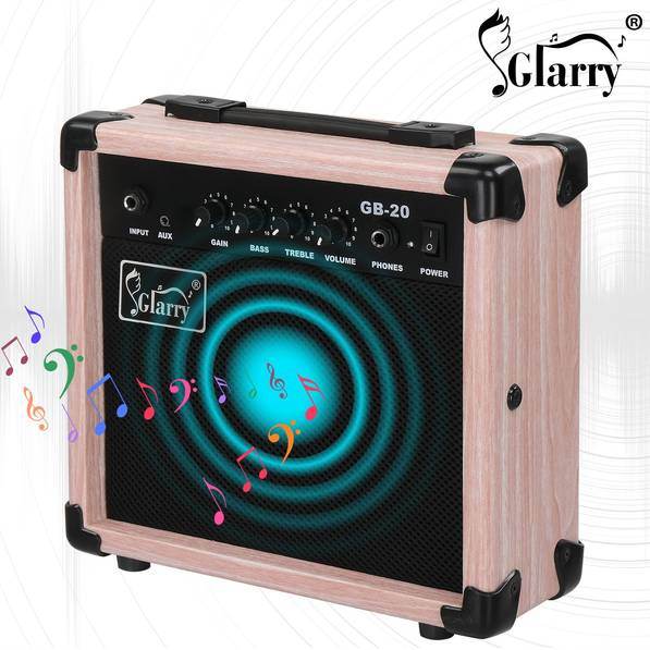 Glarry GB-20 Natural Amplifier Electric Bass Guitar Amp