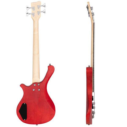 mlnshops GW101 electric bass guitar kit with gig bag & strap