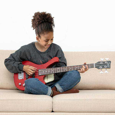 mlnshops GW101 electric bass guitar kit with gig bag & strap