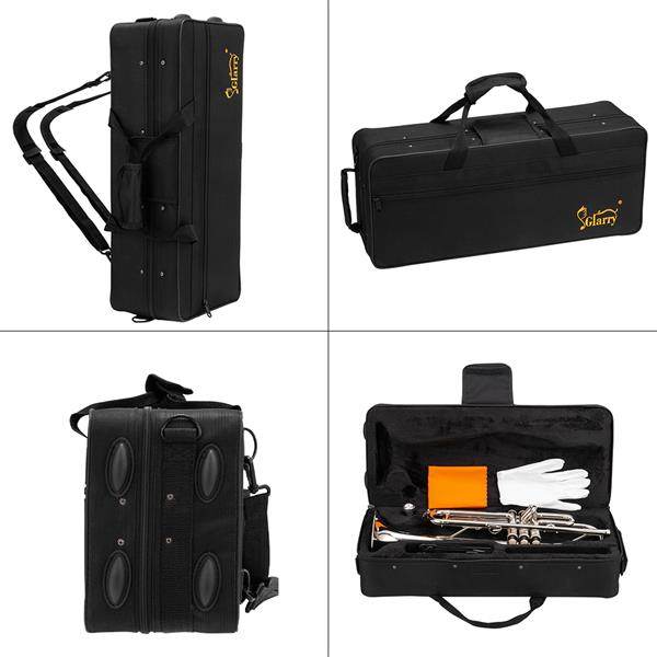mlnshops Silver Bb Trumpet for Beginners with Carry Case