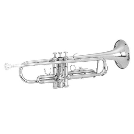 mlnshops Silver Bb Trumpet for Beginners with Carry Case