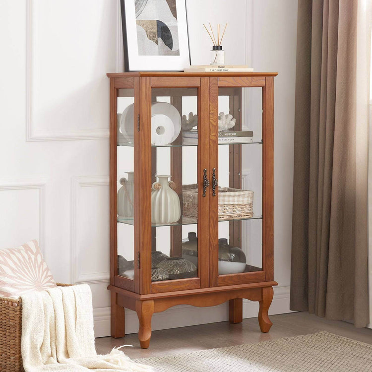 MLNshops Tempered Glass Cabinet for Collectibles