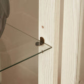 MLNshops 2 Door Glass Display Cabinet for Stylish Storage