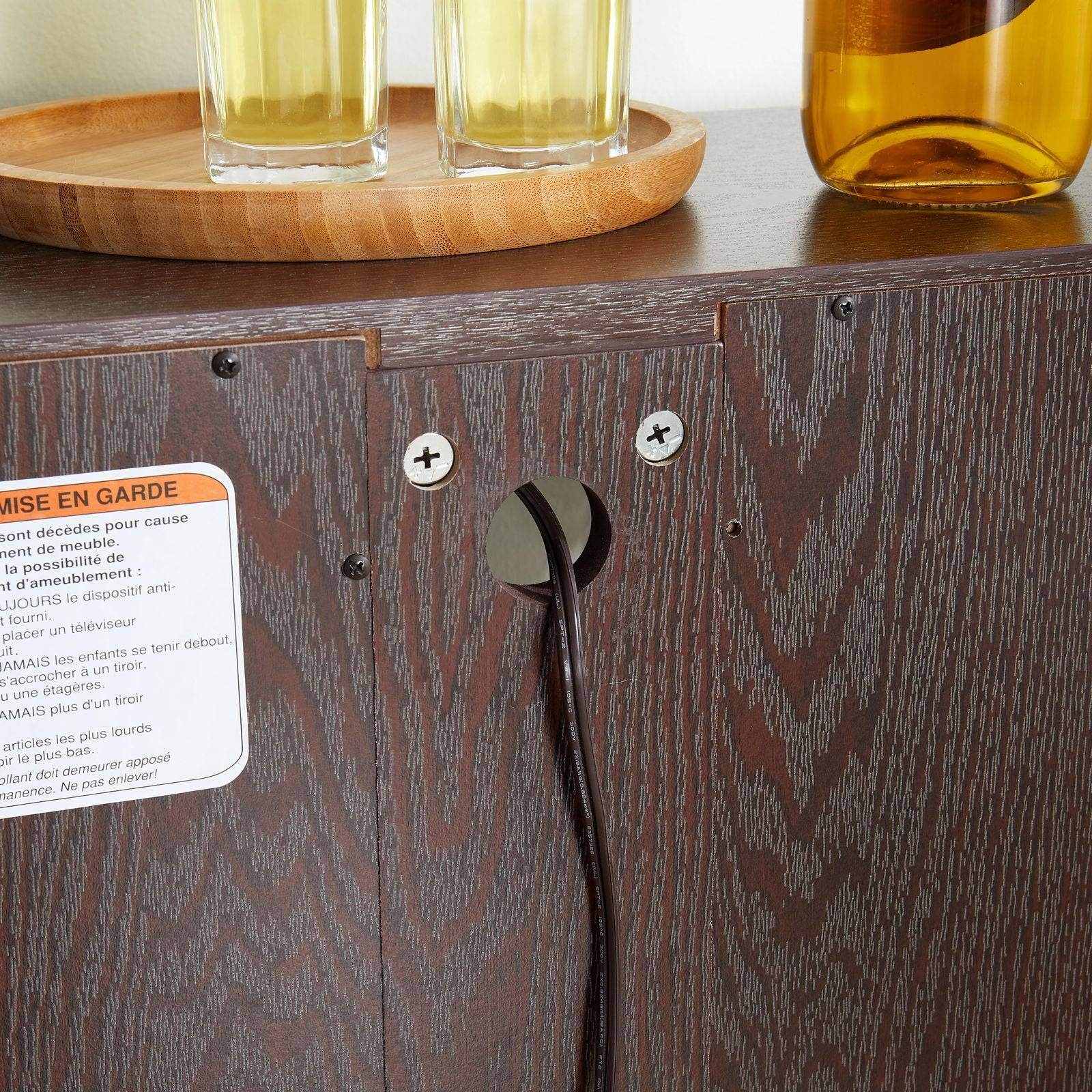 MLNshops Glass Door Display Cabinet for Elegant Storage