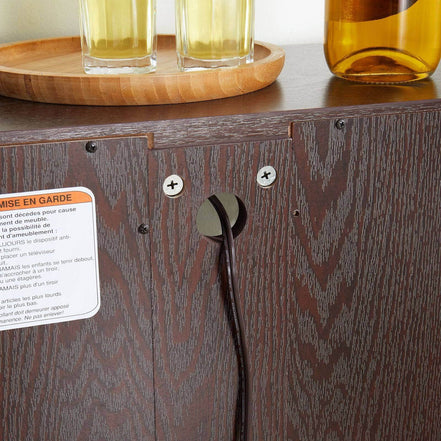 MLNshops Glass Door Display Cabinet for Elegant Storage