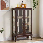 MLNshops Glass Door Display Cabinet for Elegant Storage
