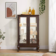 MLNshops Glass Door Display Cabinet for Elegant Storage