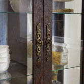 MLNshops Glass Door Display Cabinet for Elegant Storage