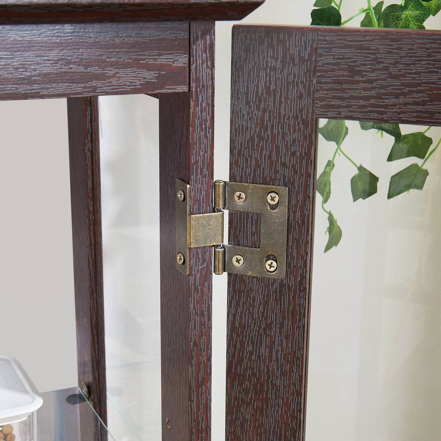 MLNshops Glass Door Display Cabinet for Elegant Storage