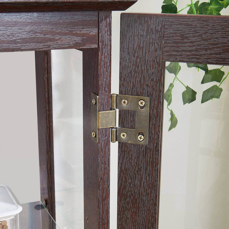 MLNshops Glass Door Display Cabinet for Elegant Storage