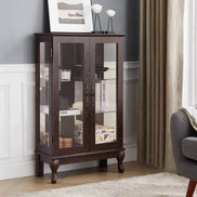 MLNshops Glass Door Display Cabinet for Elegant Storage