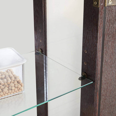 MLNshops Glass Door Display Cabinet for Elegant Storage