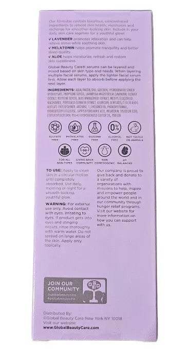 MLNshops Calming Nighttime Facial Serum with Aloe