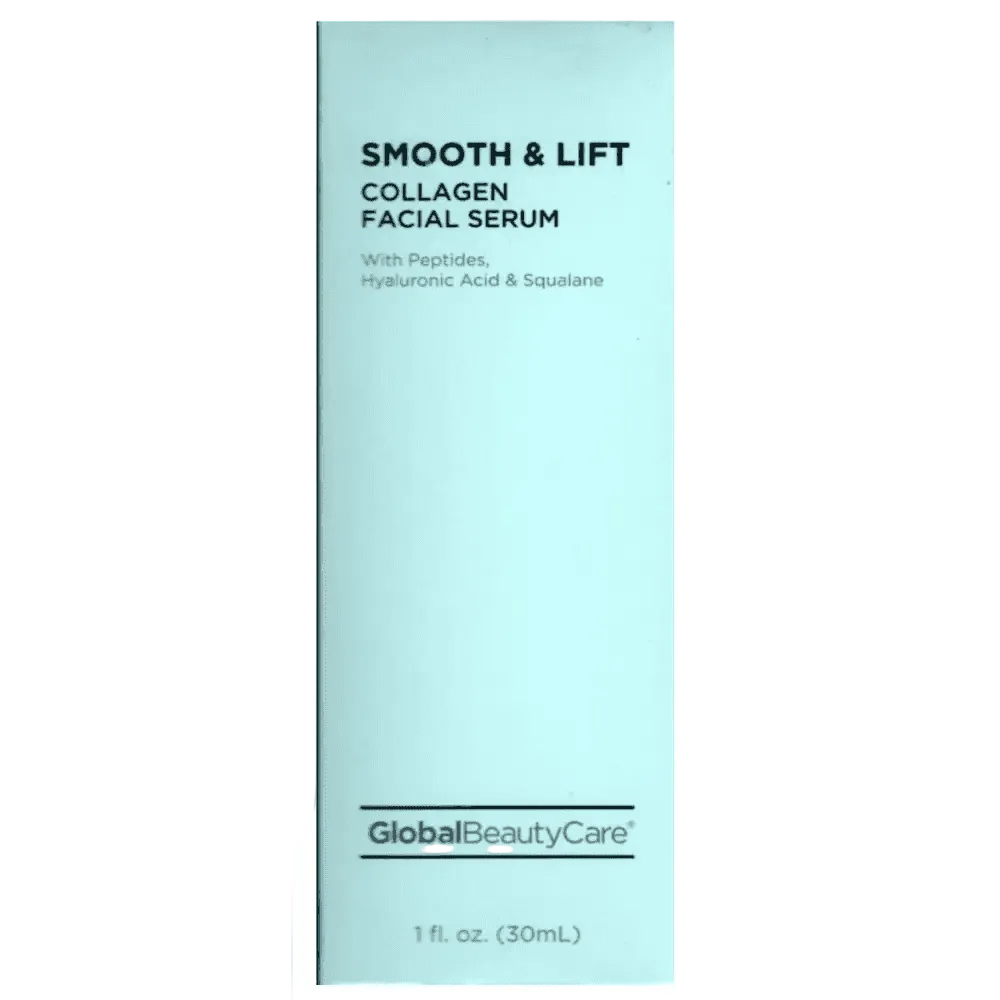 Facial serum packaging with &