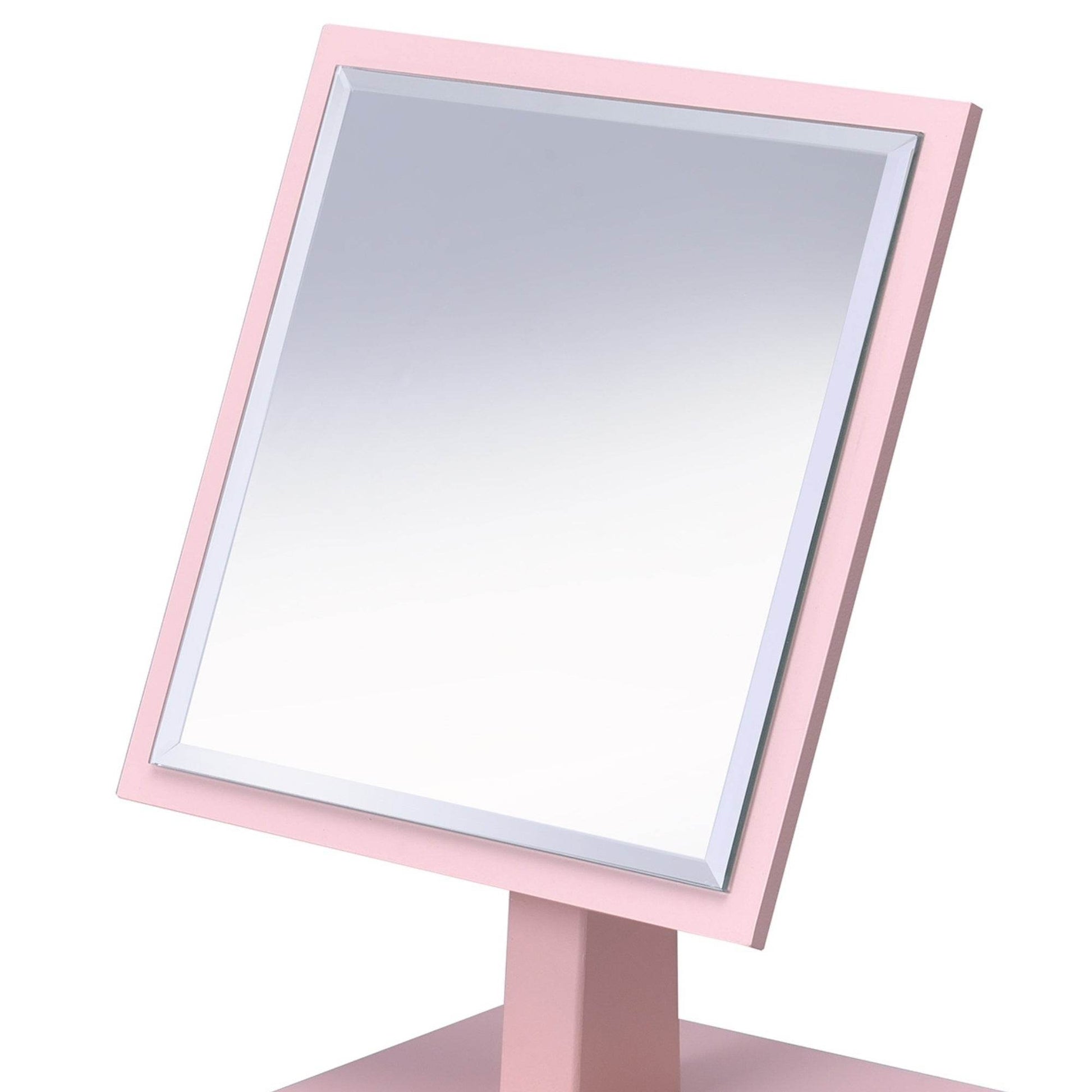 MLNshops pastel pink makeup mirror - Adjustable Tabletop