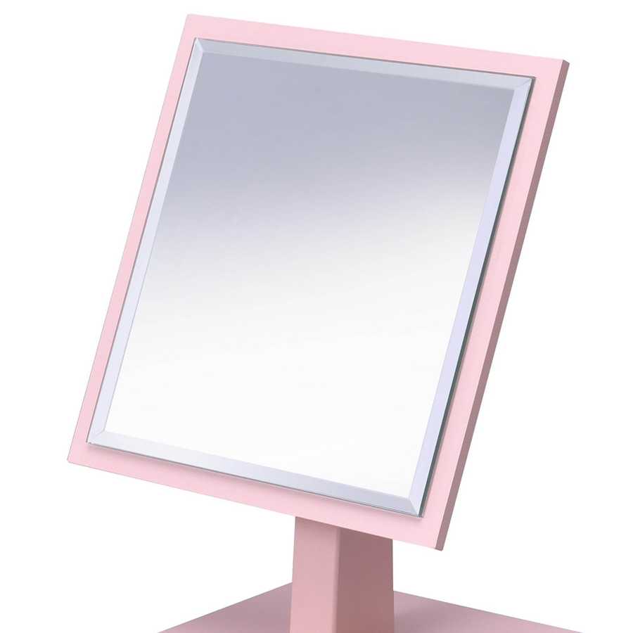 MLNshops pastel pink makeup mirror - Adjustable Tabletop