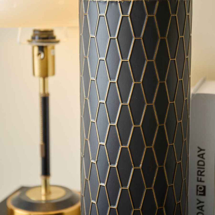 MLNshops Gold and Black Floor Vase Set - Elegant Decor