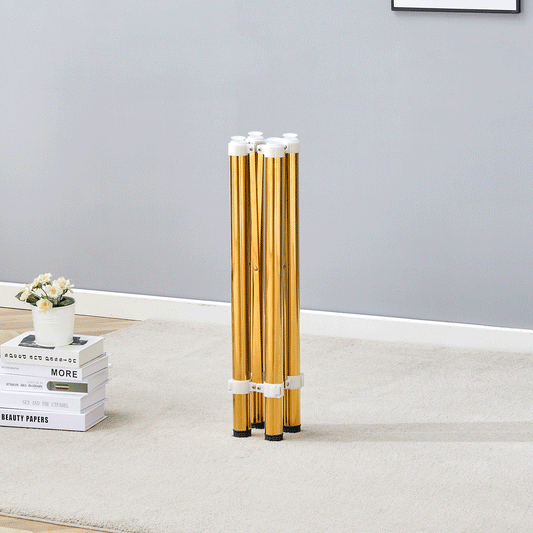 MLNshops Golden Stainless Steel Folding Table Frame Default