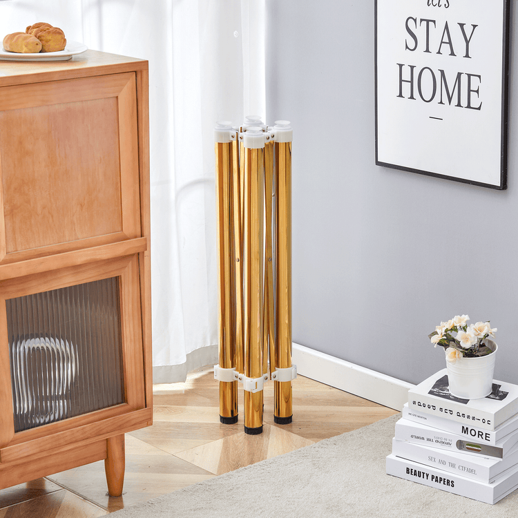 MLNshops Golden Stainless Steel Folding Table Frame