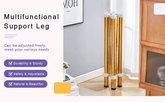 MLNshops Golden Stainless Steel Folding Table Frame