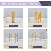 MLNshops Golden Stainless Steel Folding Table Frame