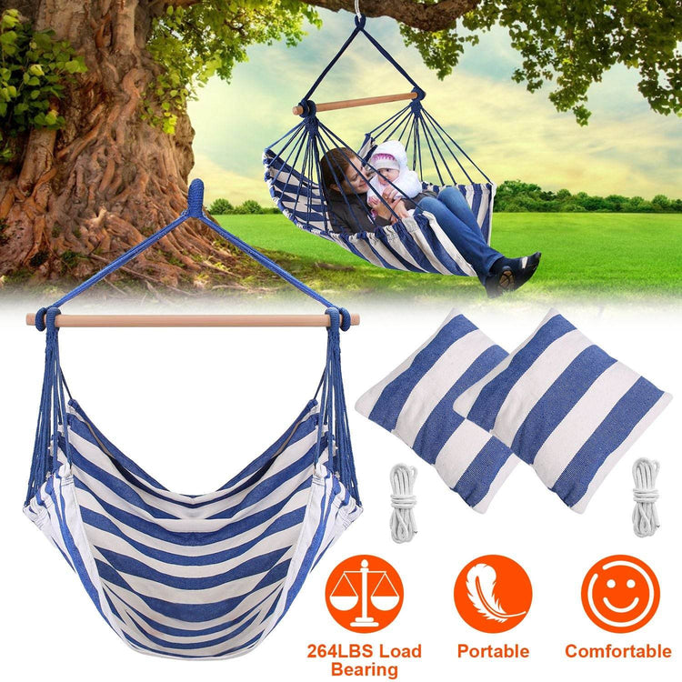 MLNshops Cozy Hammock Chair with Pillows for Relaxation