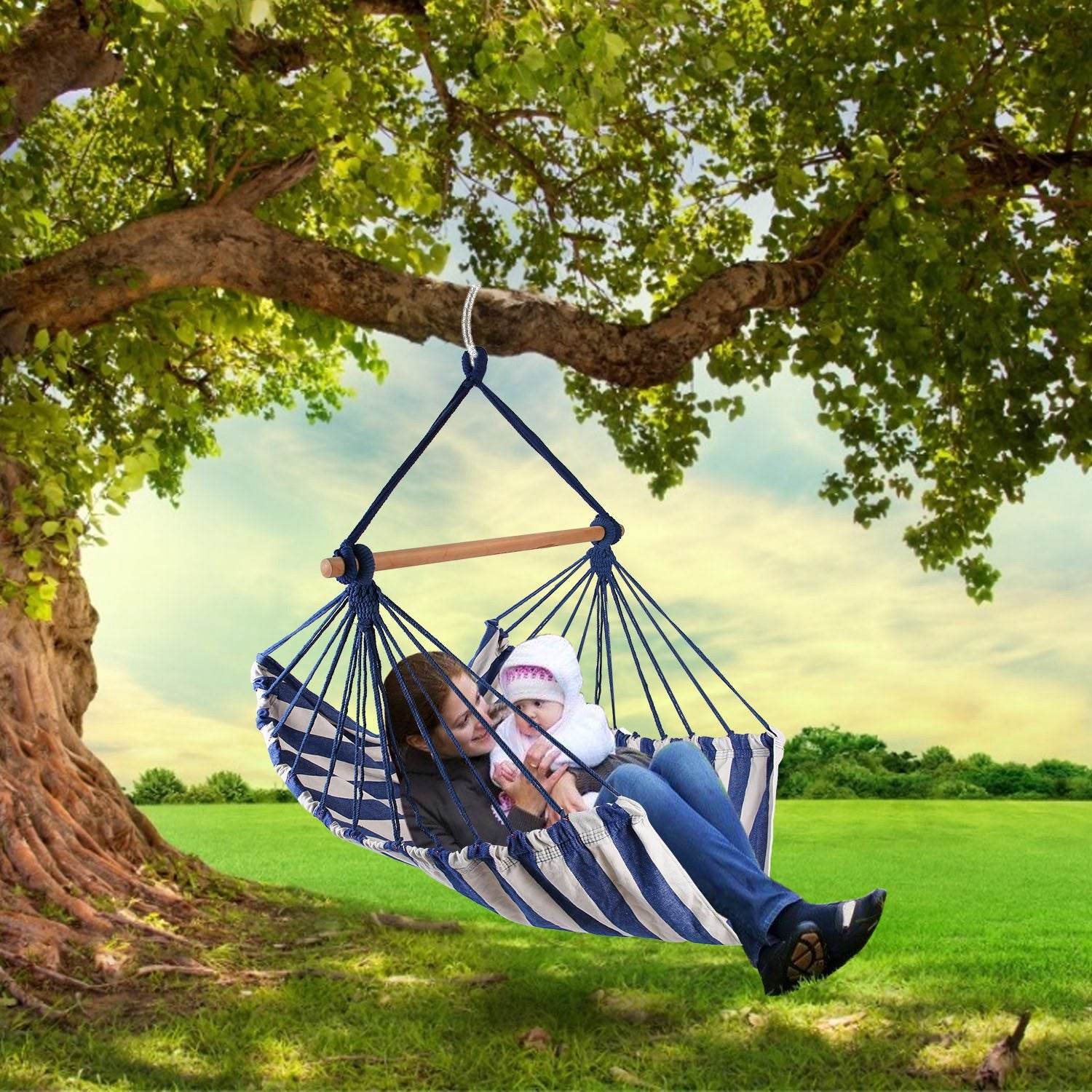 MLNshops Cozy Hammock Chair with Pillows for Relaxation