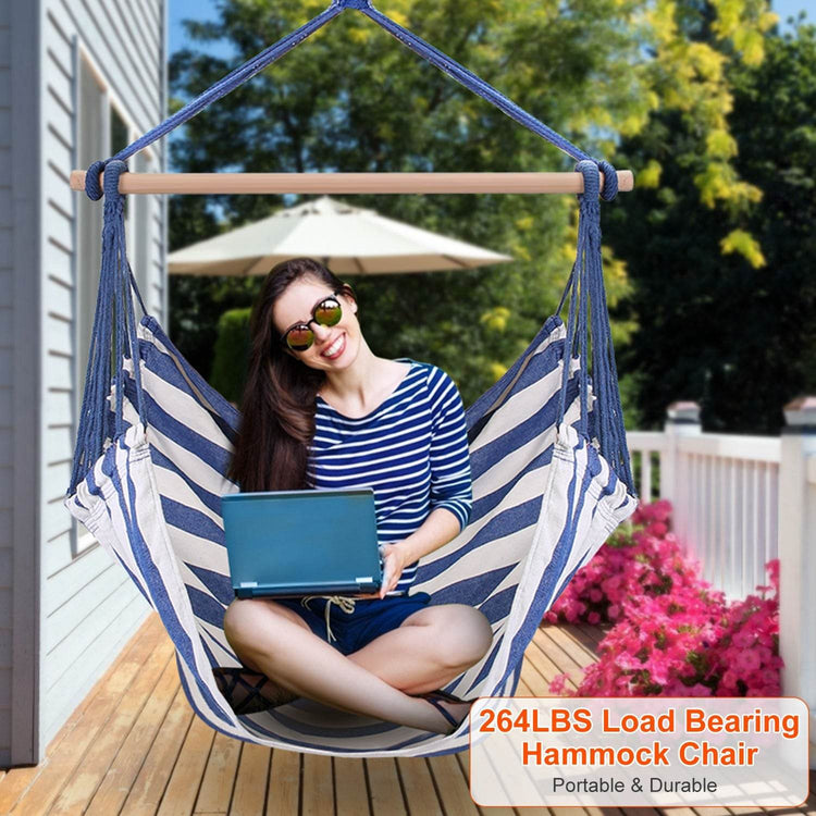 MLNshops Cozy Hammock Chair with Pillows for Relaxation