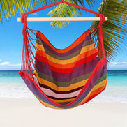 MLNshops Hammock Swing Seat with Pillows - Colorful Rope Chair