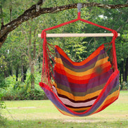 MLNshops Hammock Swing Seat with Pillows - Colorful Rope Chair