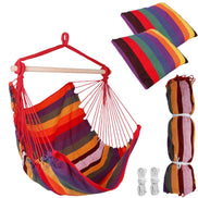 MLNshops Hammock Swing Seat with Pillows - Colorful Rope Chair Default Title