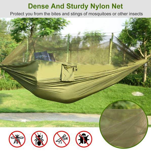 mlnshops Camping Hammock with Mosquito Net for Outdoor