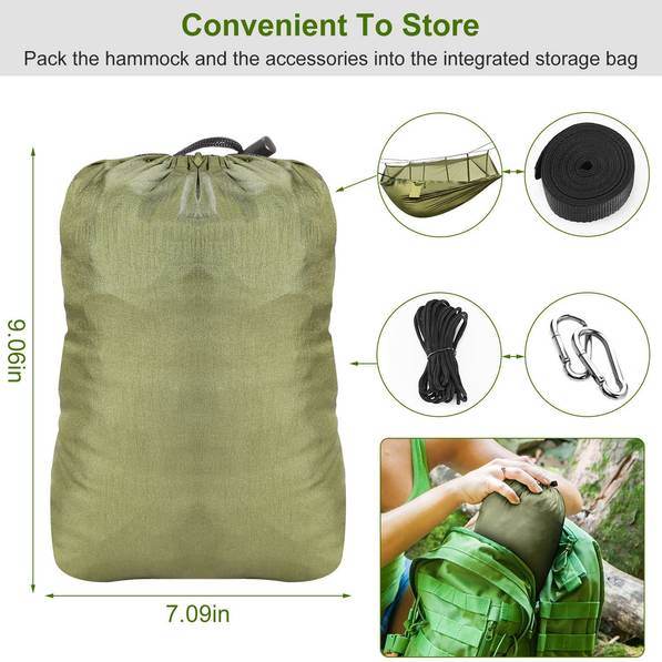 mlnshops Camping Hammock with Mosquito Net for Outdoor