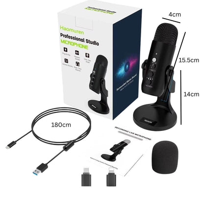 MLNshops USB condenser microphone for PC - Studio Quality