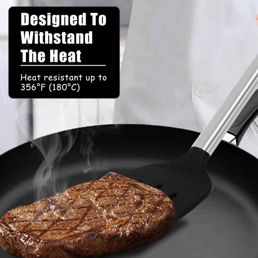 mlnshops Heat Resistant Silicone Spatula Set - 2-Piece