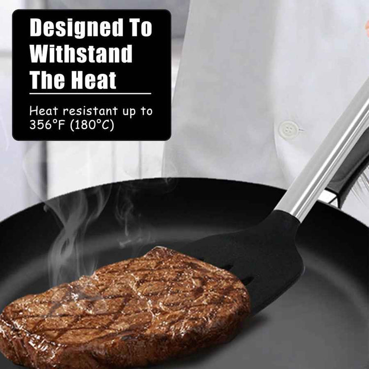 mlnshops Heat Resistant Silicone Spatula Set - 2-Piece
