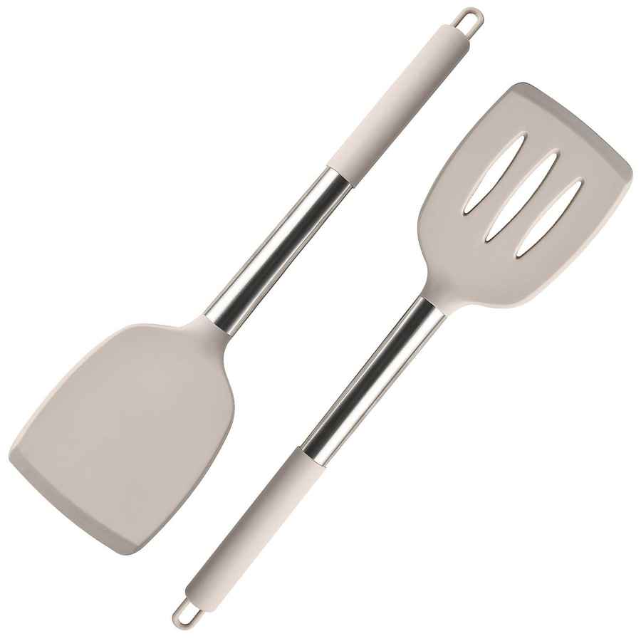 mlnshops Heat Resistant Silicone Spatula Set - 2-Piece