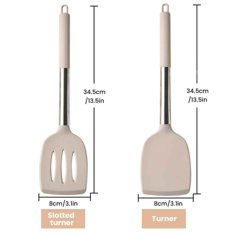 mlnshops Heat Resistant Silicone Spatula Set - 2-Piece