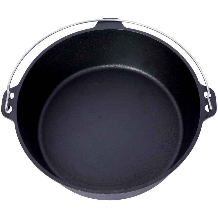 MLNshops Heavy Duty Dutch Oven for Campfire Cast Iron