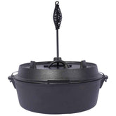 MLNshops Heavy Duty Dutch Oven for Campfire Cast Iron