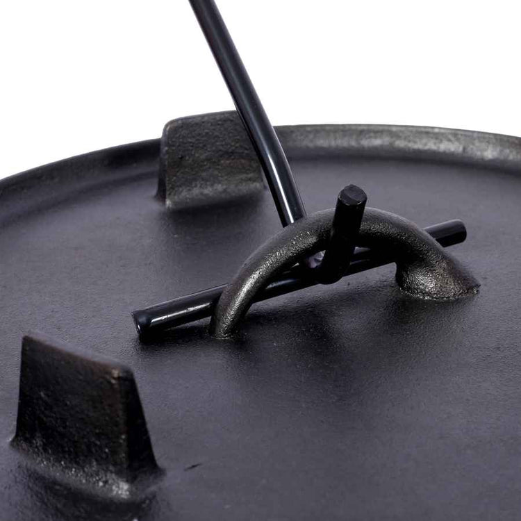 MLNshops Heavy Duty Dutch Oven for Campfire Cast Iron